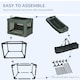 image 8 of PawHut 90cm Soft Side Pet Carrier w/ Cushion, for Large Dogs - Grey