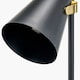 image 8 of Black and Brushed Brass Task Floor Lamp Black | Gold