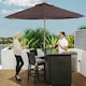 image 2 of Outsunny 2.5m Garden Parasol Sun Shade Patio Outdoor Umbrella Canopy