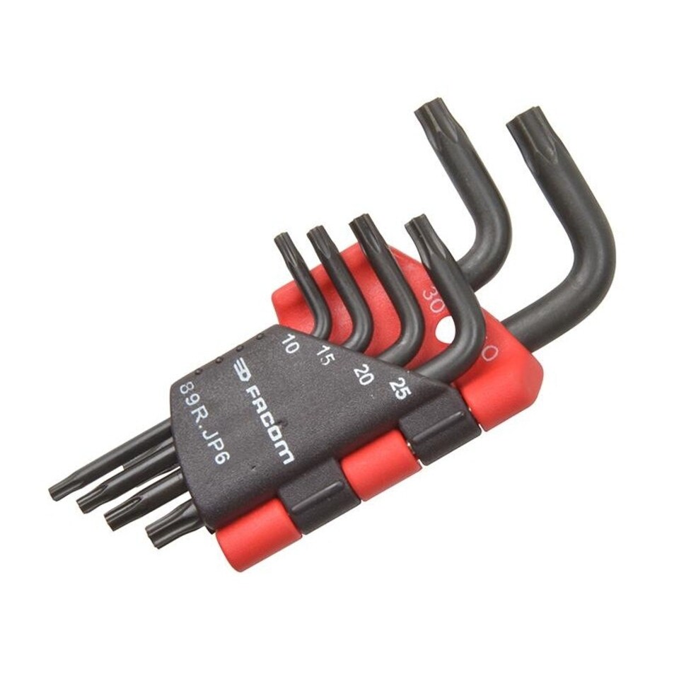 Facom 89r.jp6 Resistorx Hexagon Key Set Of 6 (tx10 - Tx40) - Multi Colour - One Size