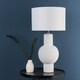image 7 of Meredith White Ceramic Table Lamp White