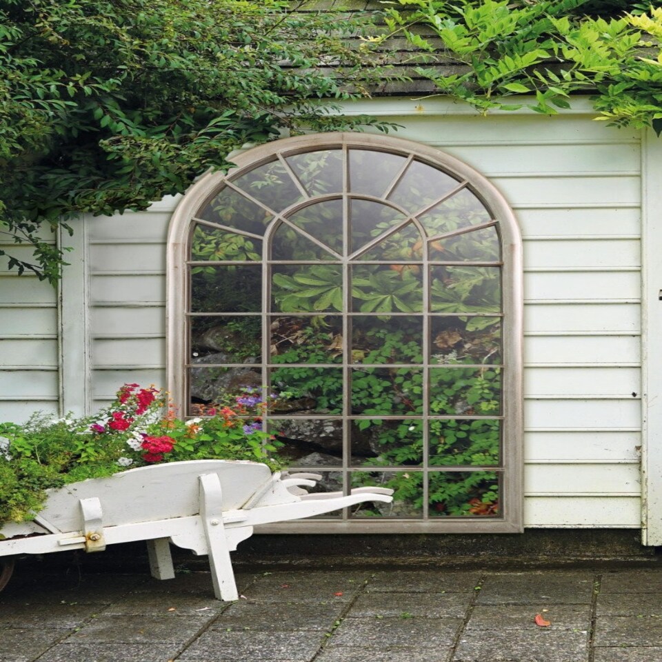 image 1 of Somerley Country Arch Large Garden Mirror 160 x 91 CM N/A