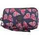 image 1 of Lorenz Womens Large Zip Round Multi-Compartment Purse / Clutch / Money Holder Wrist Strap | Purple | Burgundy Butterfly