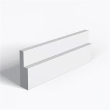 Pack of 20 (Total 20 Units) - Moisture Resistant MDF Primed 1 Step Architrave & Rebate - 18mm (T) x 69mm (H) x 3050mm (L)