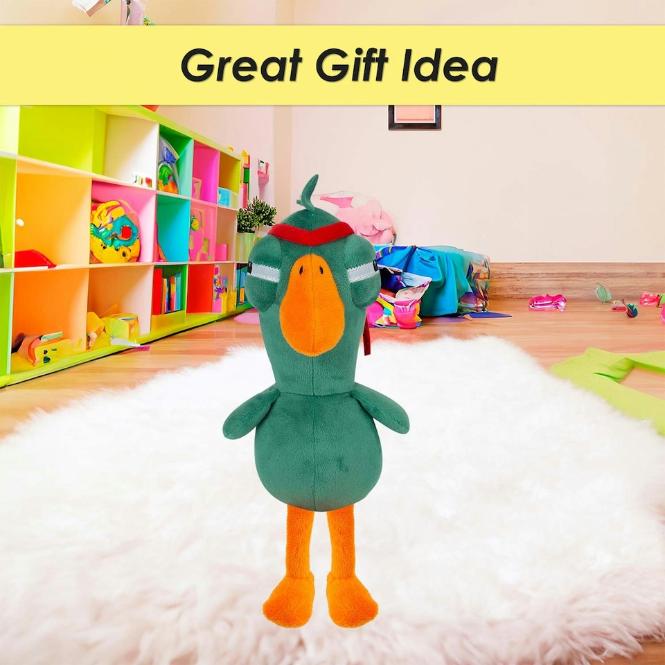 image 1 of Rambo Goose Goose Duck Soft Toy Cute Plushie Huggable Cuddly 30cm Green
