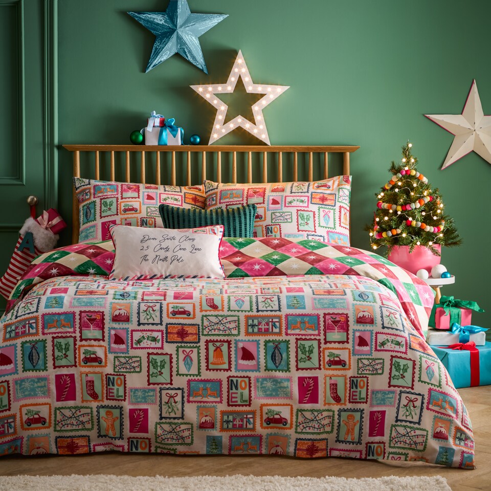 image 1 of Furn Dear Santa Reversible Christmas Cushion