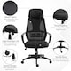 image 6 of Vinsetto Mesh Back Office Chair w/ Adjustable Height Padded Headrest Black
