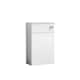 image 1 of Contemporary Compact WC Toilet Unit 500mm - Gloss White | White | Gloss White | 260 x 502 x 795mm