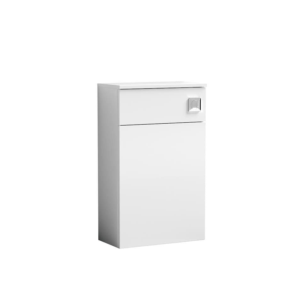 image 1 of Contemporary Compact WC Toilet Unit 500mm - Gloss White | White | Gloss White | 260 x 502 x 795mm