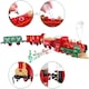 image 3 of Christmas Theme Classic Train Set for Kids with Light Realistic Sounds, Steam Effect, 3 Cars carriage and Tracks For Christmas