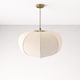 image 5 of CGC LIBBY Large Oatmeal Rounded Stretch Linen Fabric Lampshade