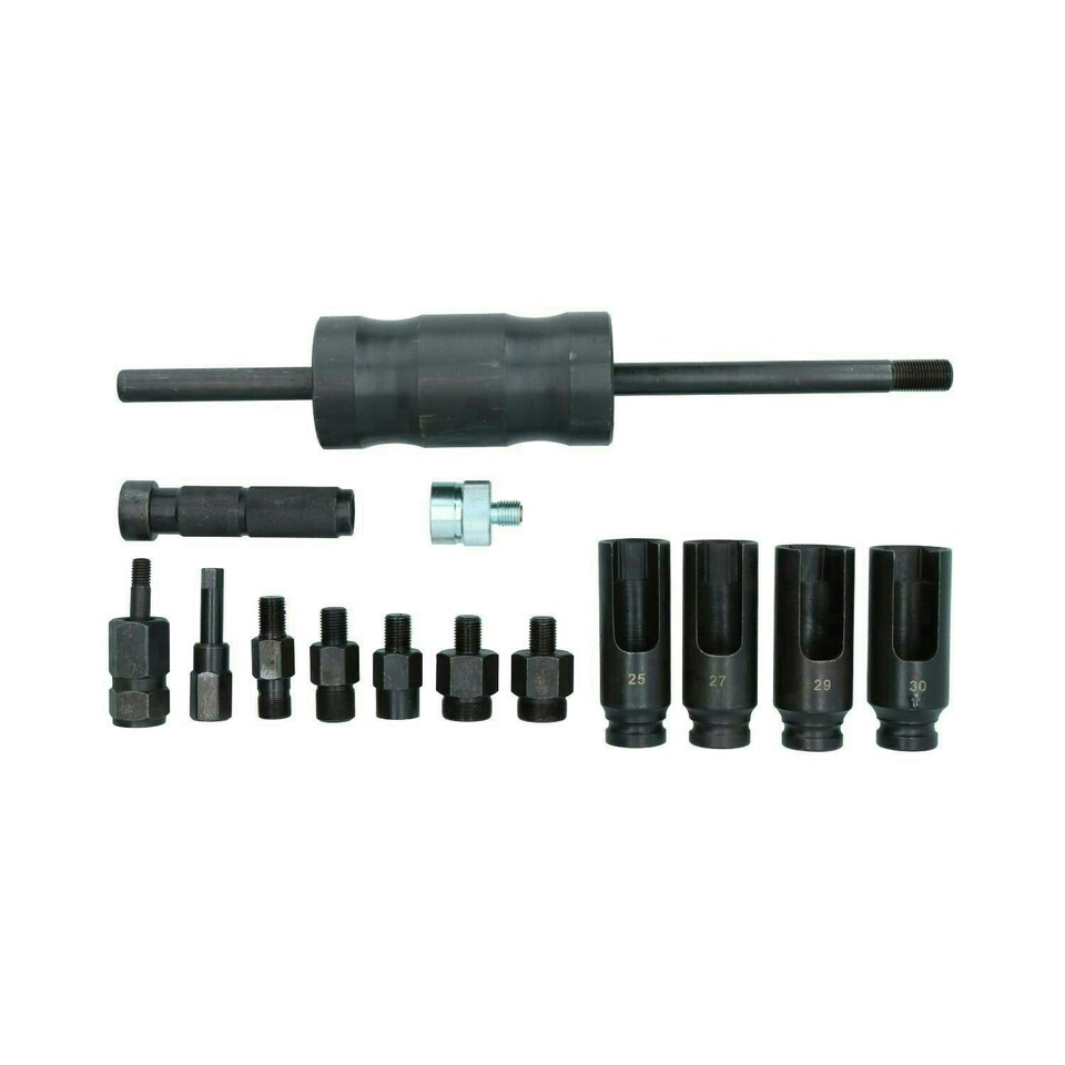image 1 of 14pc Diesel Injection Injectors Puller Common Rail Adaptor