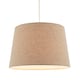 image 2 of Natural Oatmeal Textured Linen Fabric Lamp Shade with Cotton Lining Cream