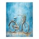 image 3 of Simple Elegant Single Bicycle Bike Lady Shopper Home Decor Black Framed Wall Art Print A4