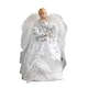image 10 of 30cm White & Silver Christmas Tree Top Fairy Angel House Decoration Ornament