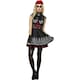image 2 of Fever Womens/Ladies Day Of The Dead Costume Set - Black - 8 UK - 10 UK One Size