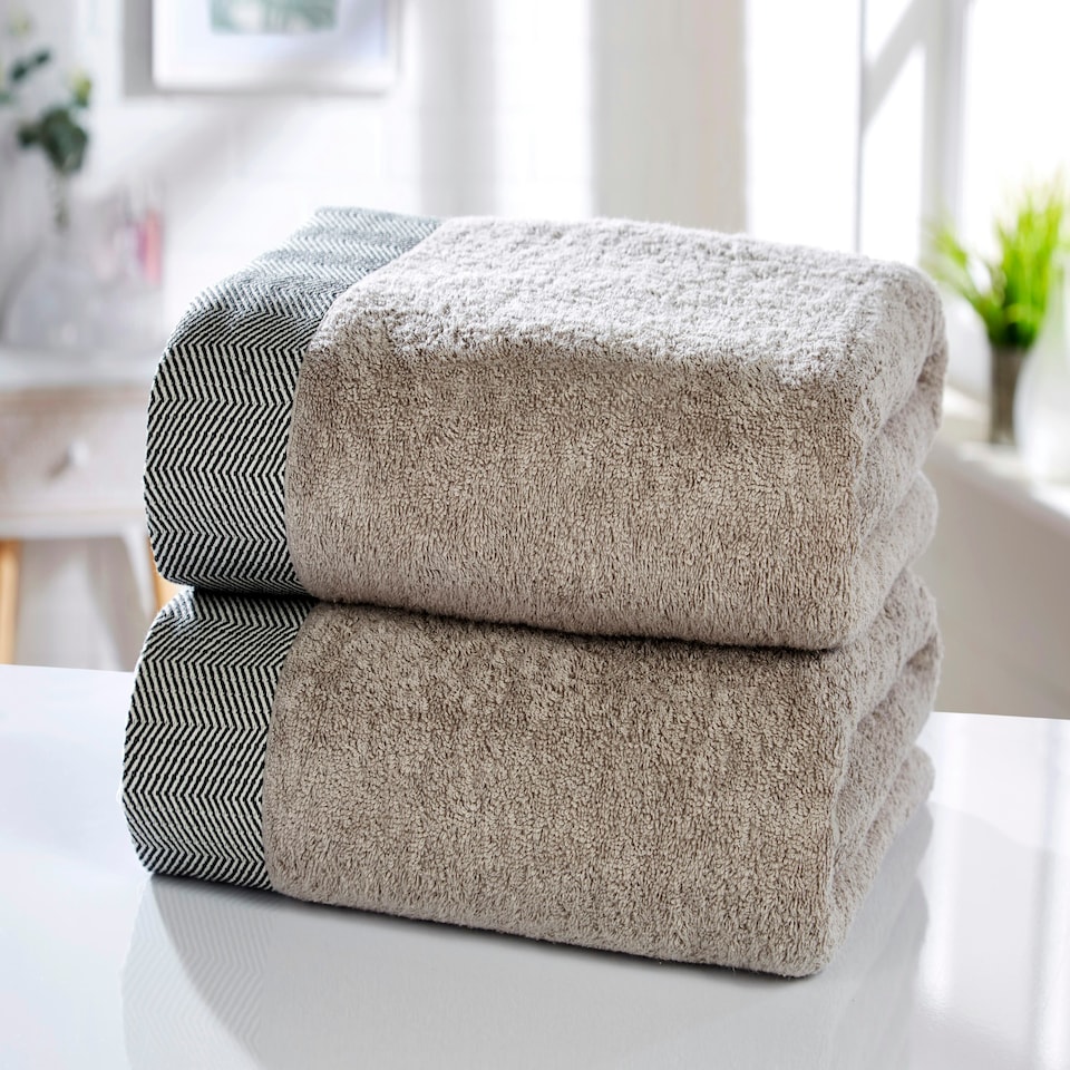 image 1 of Tidal Pure Cotton Bath Towels Super Soft and Absorbant Brown | Natural | Bath towel