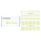 image 1 of Nail Sticker (yellow) - # Lemon Crumble Pedi - 36pcs Multi