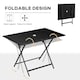 image 4 of Outsunny Folding Rectangular Garden Dining Table for 6 with Hole