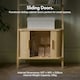 image 3 of VonHaus Landos Bookcase with Sliding Doors and Tambour Finish