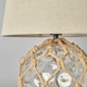 image 5 of BHS Lucy Buoy Style Glass Table Lamp, Clear