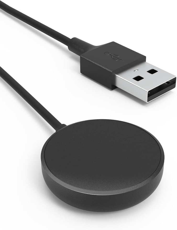 image 1 of Dyzi 2-Pack Magnetic Dock Charger Charging Cable USB-A 5V/2A for Samsung Galaxy Watch 7 6 5 4 3 Ultra FE Pro Classic Active 2/1 - Black