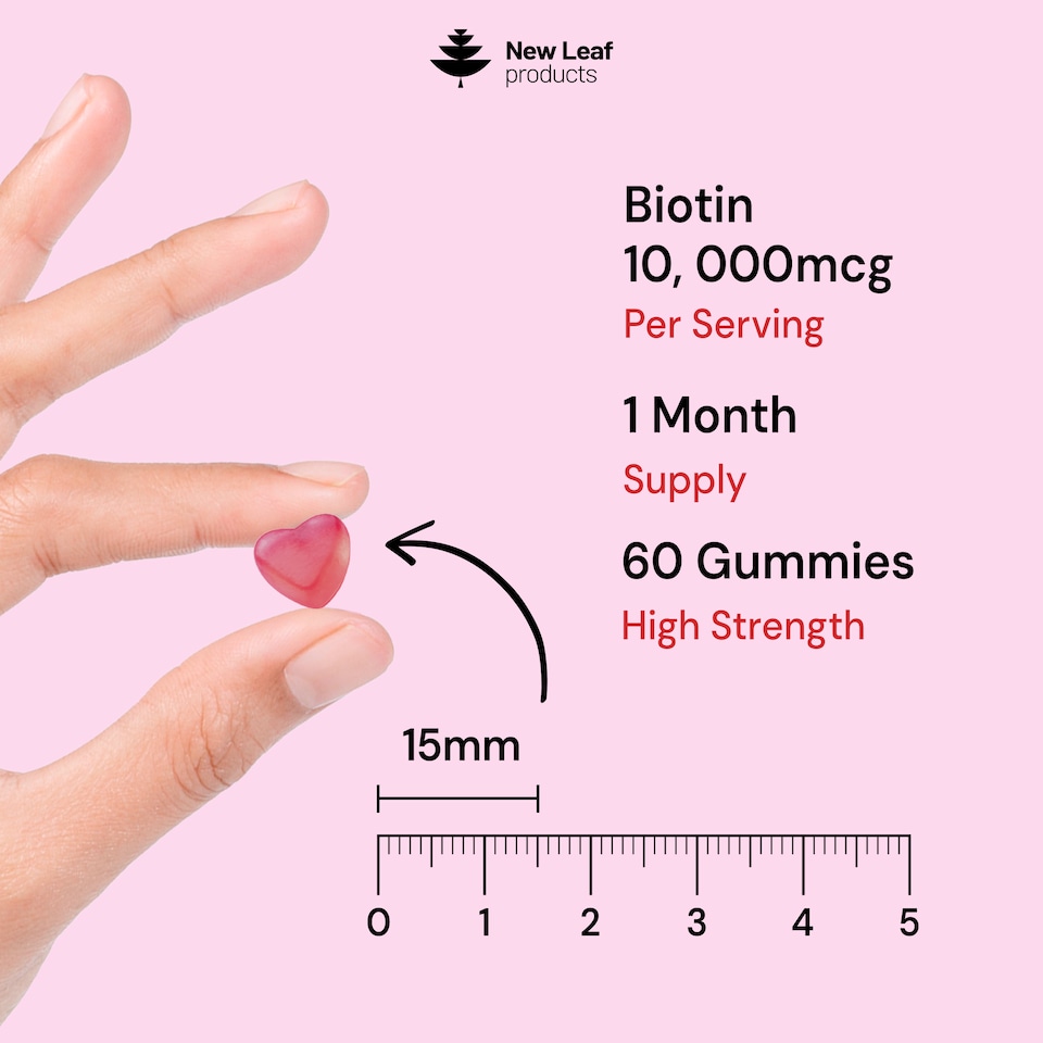 image 1 of Biotin 10,000µg Vegan Gummies For Beauty, Hair, Skin & Nails