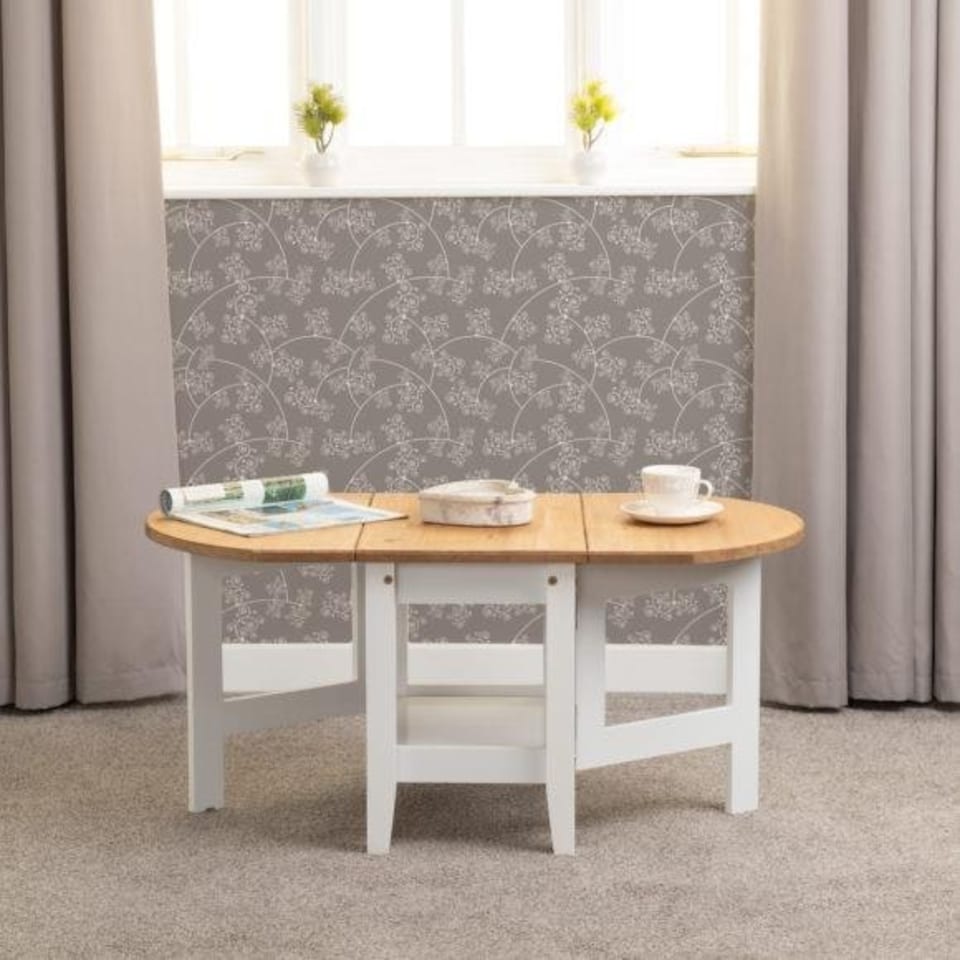 image 1 of Santos Drop Leaf Extending Coffee Table Blue | Navy Blue