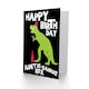 image 4 of Wine Dinosaur T-Rex Auntie Fun Aunt Funny Birthday Card