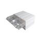 image 3 of White Stackable Plastic Storage Drawers L203xW135xH79mm with Removable Compartments