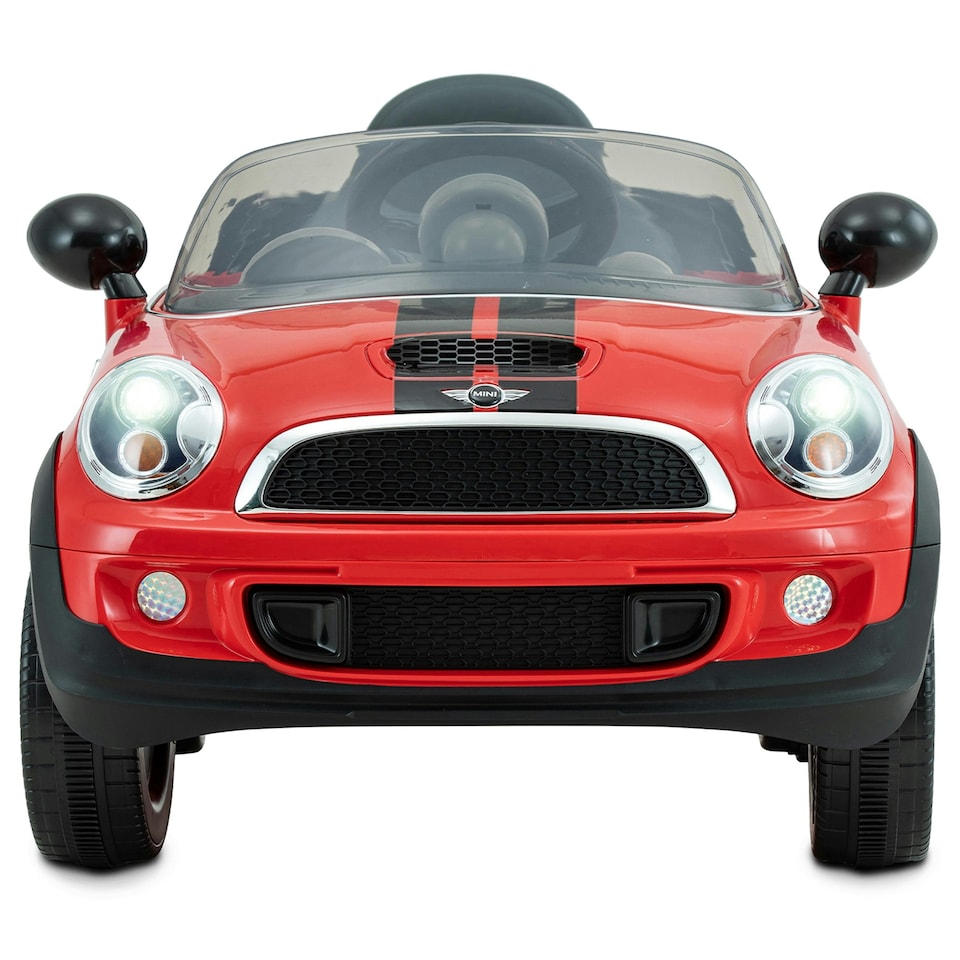image 1 of Rollplay Mini Cooper S Roadster 6 Volt Car with Remote Control - Red