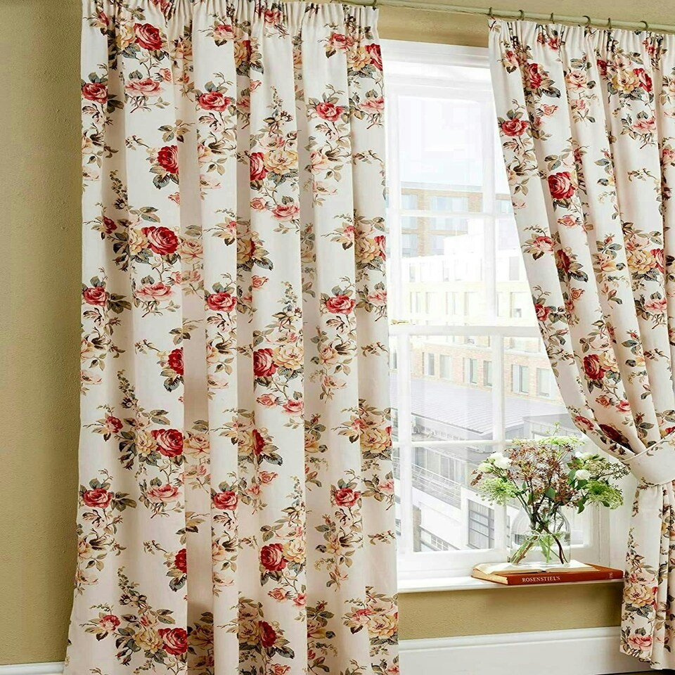 image 1 of Orla Kiely Sycamore Stripe Blue Curtains 168x229cm