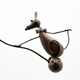 image 3 of 51" Cat and Mouse Garden Weathervanes Spinner - Metal - L80 x W80 x H130 cm