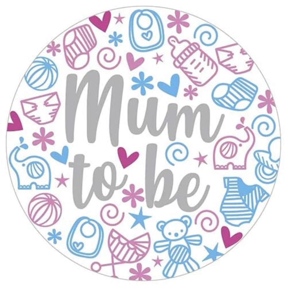 Mum To Be Party Jumbo Badge 15cm