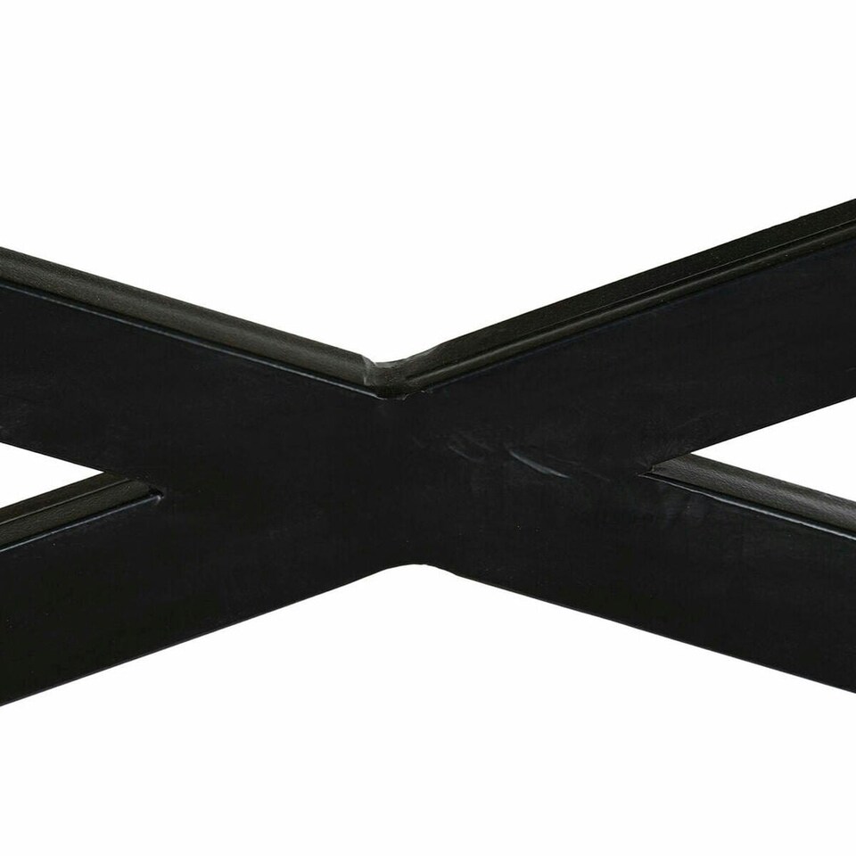 image 1 of Centre Table DKD Home Decor Black Natural Wood Metal 120 x 120 x 55 cm N/A