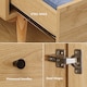 image 8 of HOMCOM 2 Door Wardrobe with 2 Drawers, Hanging Rail, Clothes Storage Organiser