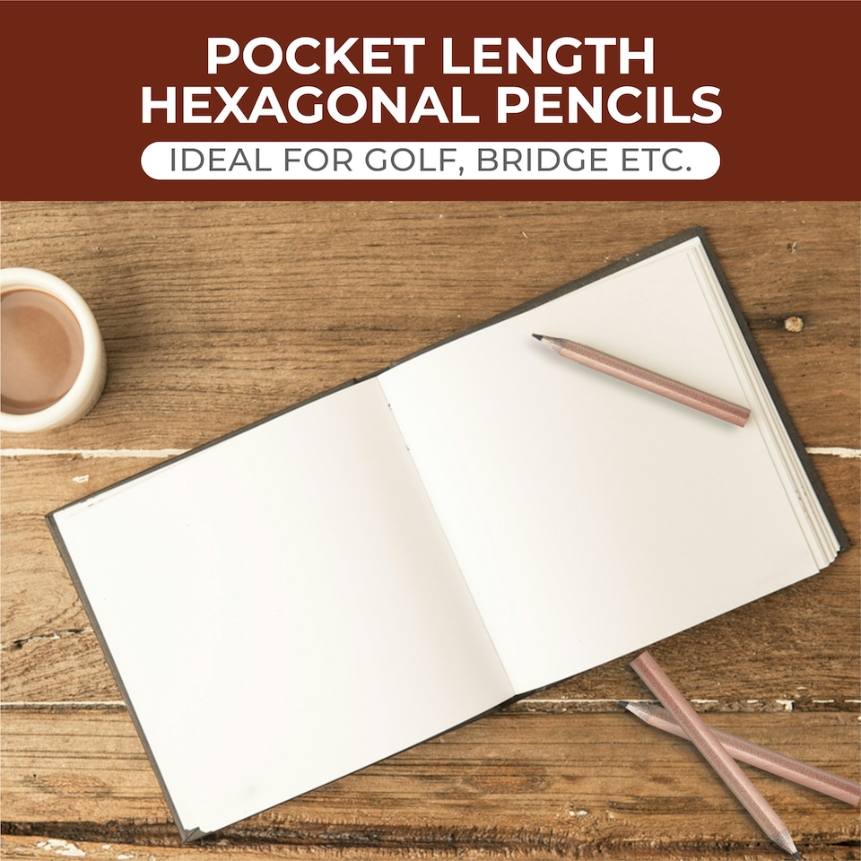 image 1 of Pack of 720 Half Size Wood Pencils by Janrax - Golf School Office Small