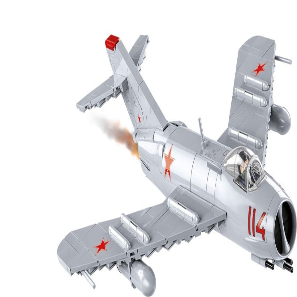 image 1 of MIG-17 "Fresco" Cold War brick plane model - COBI 5823 - 568 bricks