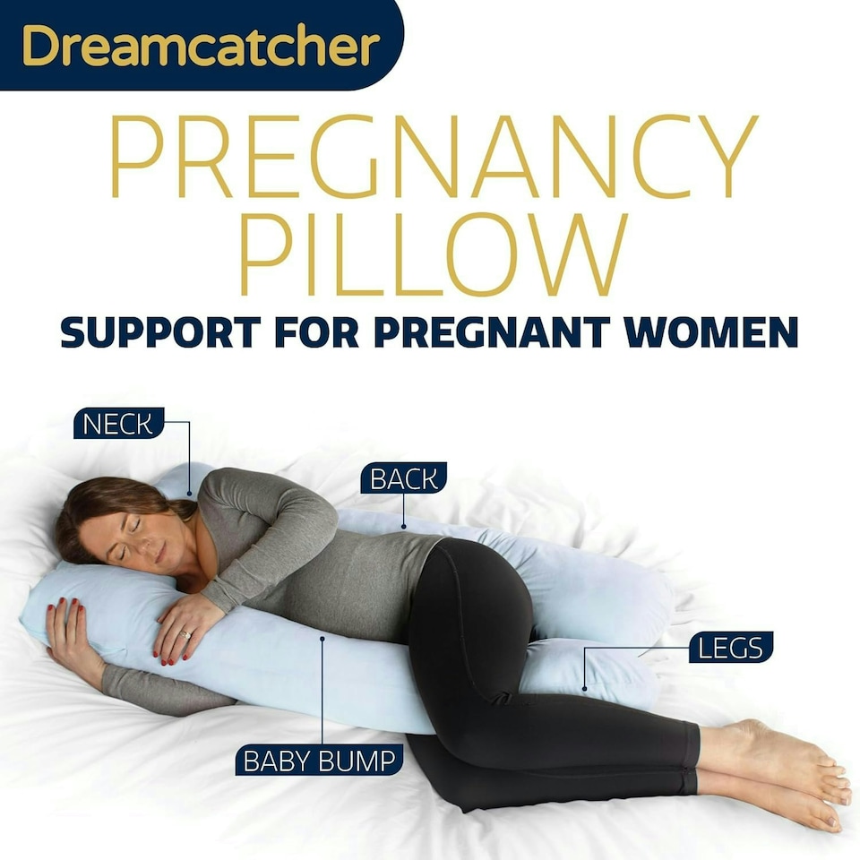 image 1 of Dreamcatcher U-Shaped Pregnancy Pillow Maternity Nursing Support Cushion Blue Blue