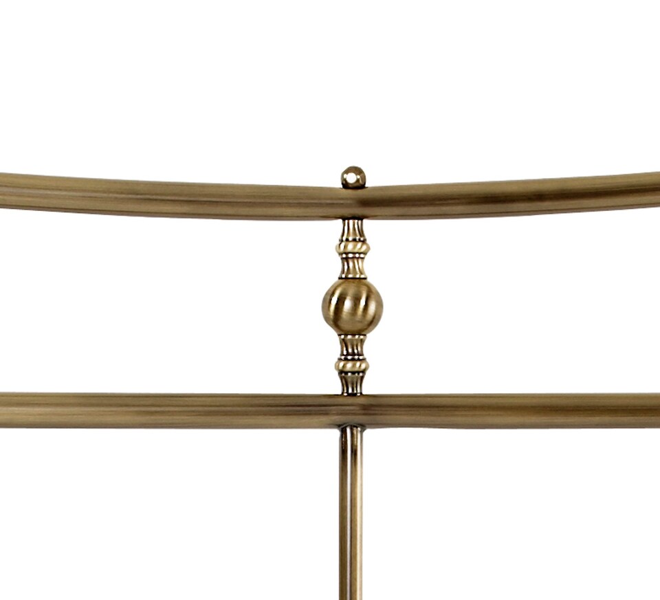 image 1 of 3ft Single Antique Brass Effect Metal Bed Headboard,Headend | Black | Black Nickel | 3ft Single