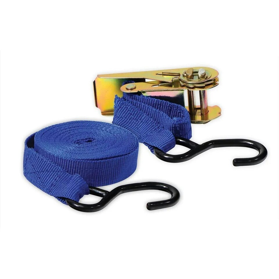 Streetwize Ratchet Tie Down - Navy/Brass - 5m