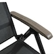 image 8 of Outsunny Outdoor Folding Sun Lounger w/ Adjustable Backrest and Aluminium Grey