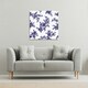image 2 of Roses Print On Polka Dots (Canvas Print) 46 x 46 x 4cm