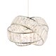 image 1 of Modern Three Ring Chrome Pendant Lighting Shade with Transparent Acrylic Prisms | Chrome