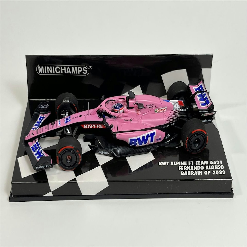 image 1 of F Alonso BWT Alpine F1 Team A522 Bahrain GP 2022 1:43 Minichamps 417220114