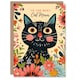 image 1 of Mothers Day Card Floral Best Cat Mum Card