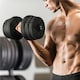 image 3 of Yaheetech 25kg Dumbbell Weight Set Black