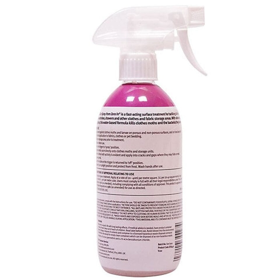 image 1 of Zero In® Clothes Moth Killer Spray 500ml