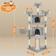 image 3 of Yaheetech 175 cm Plush Cat Tower with Condos Light Grey