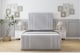 image 1 of Sloomy Kingsley Silver Naples Bed Frame With Mattress With 50" Upholstered Headboard 2'6 Small Single